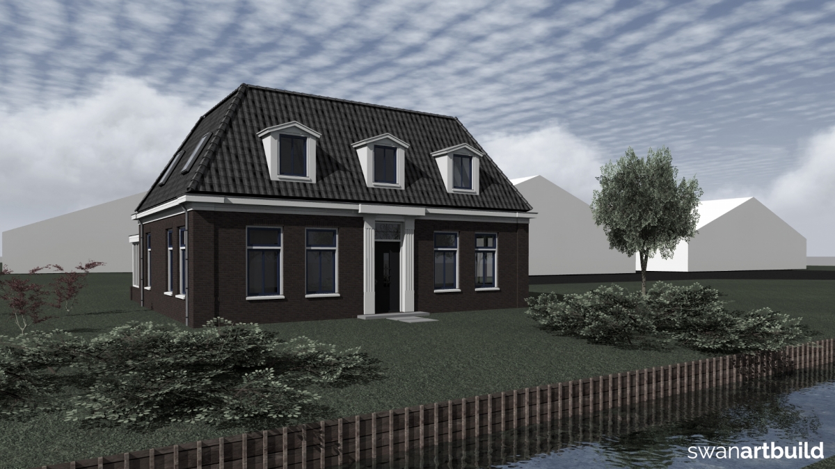 Nieuw te bouwen landelijk gelegen rentenierswoning Dirkshorn