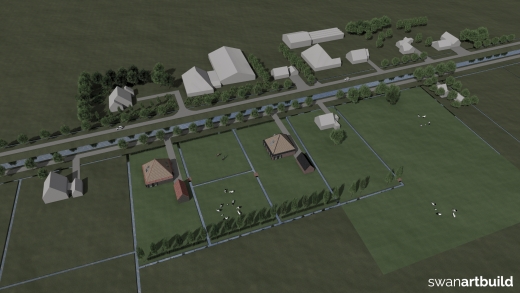 Stedenbouwkundig ontwerp 2 kavels in een landelijke omgeving Wieringerwaard